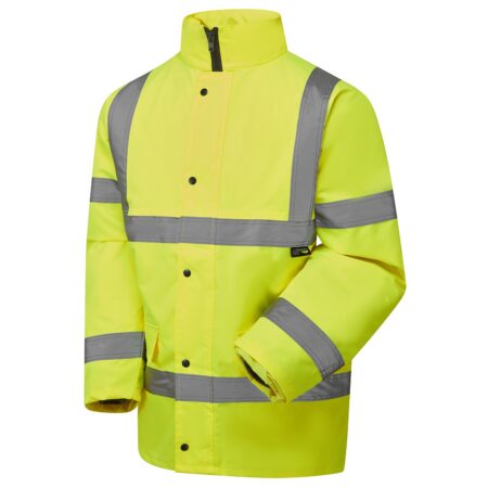 Hi Vis Yellow Fleece Lined Parka-SHV-05341
