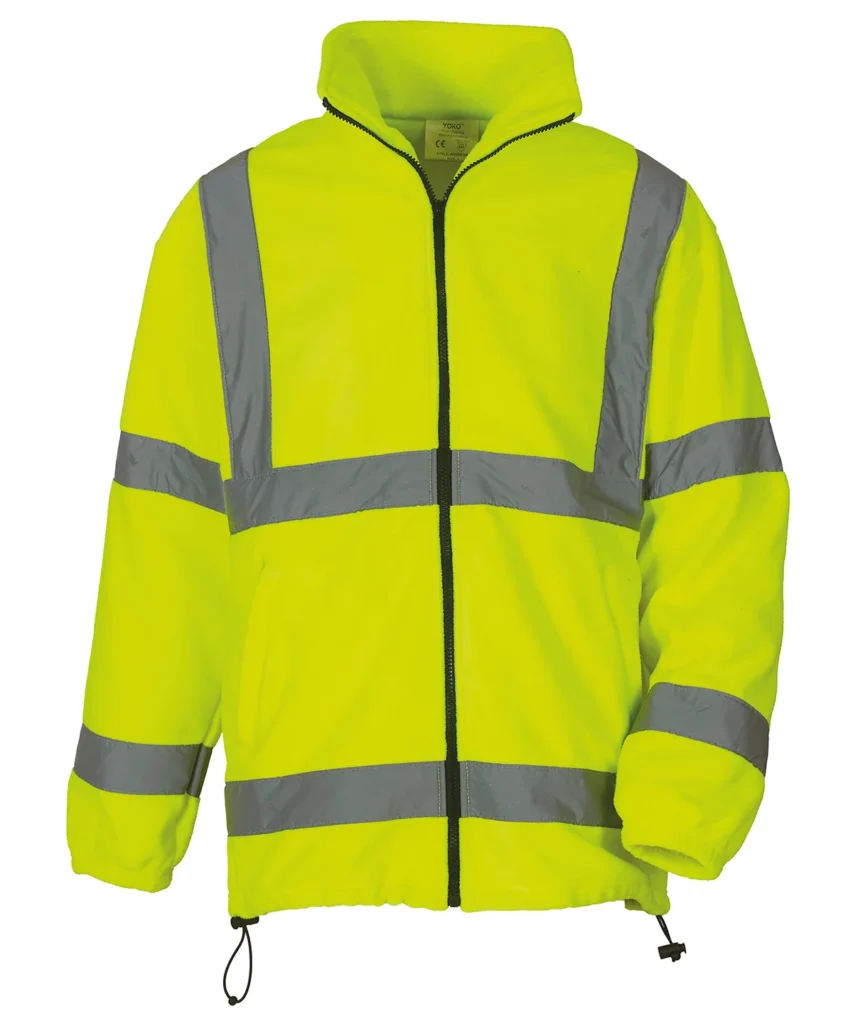 Yoko Hi-vis heavyweight fleece jacket (HVK08)