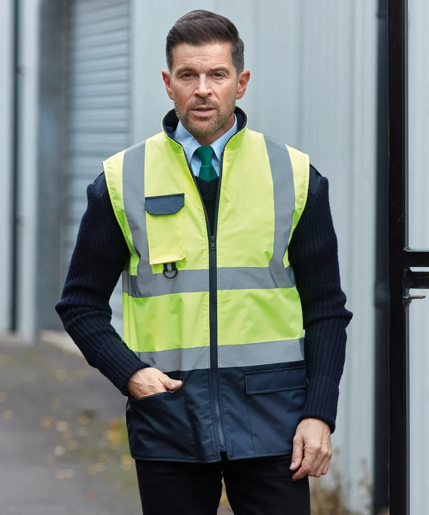 Yoko Hi-vis padded bodywarmer (HV005)