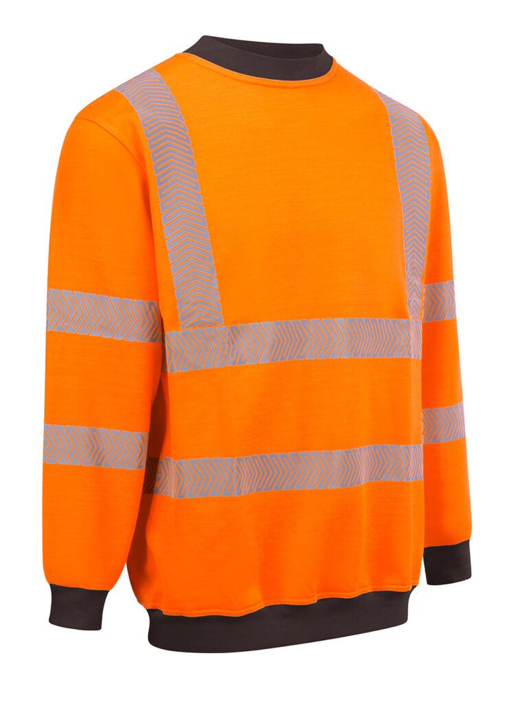 Beeswift Arc Compliant Hi-vis Sweatshirt Orange