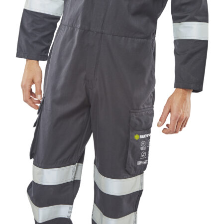 Beeswift Arc Compliant Boilersuit Navy Blue