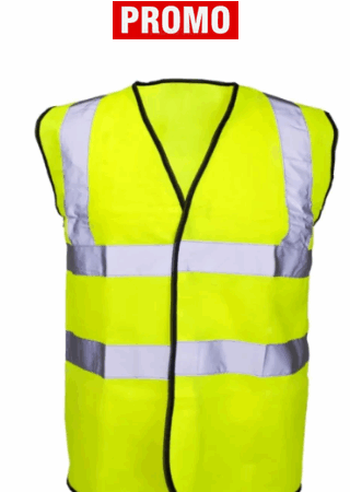 Promo Yellow Hi Vis Vest EN ISO 20471