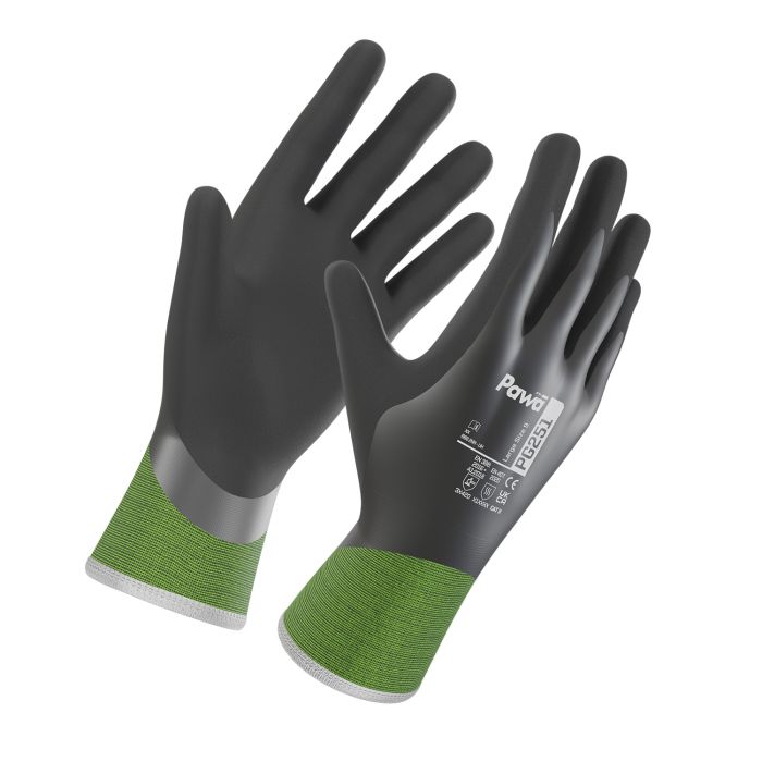 Pawa PG251 Water Resistant Latex Micro Foam Coating Cut D Gloves £4.69/pair sold in packs of 10