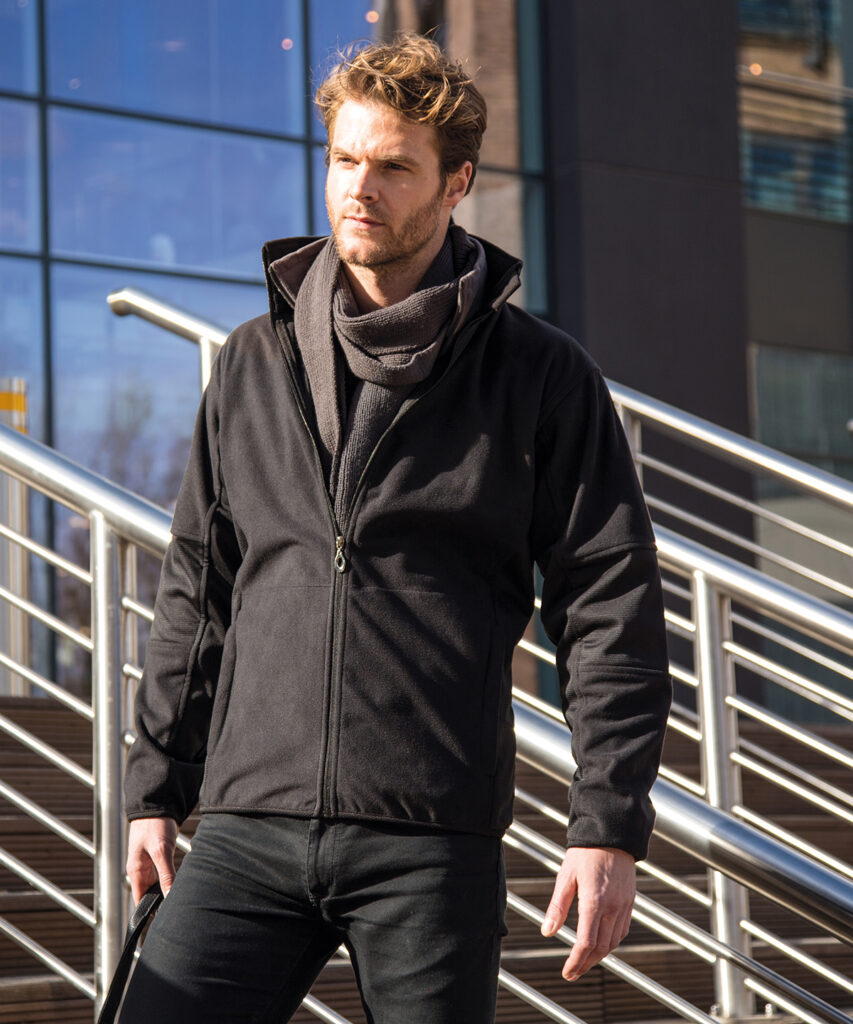 Result R131M Osaka combed pile softshell jacket 370gsm 3-layer