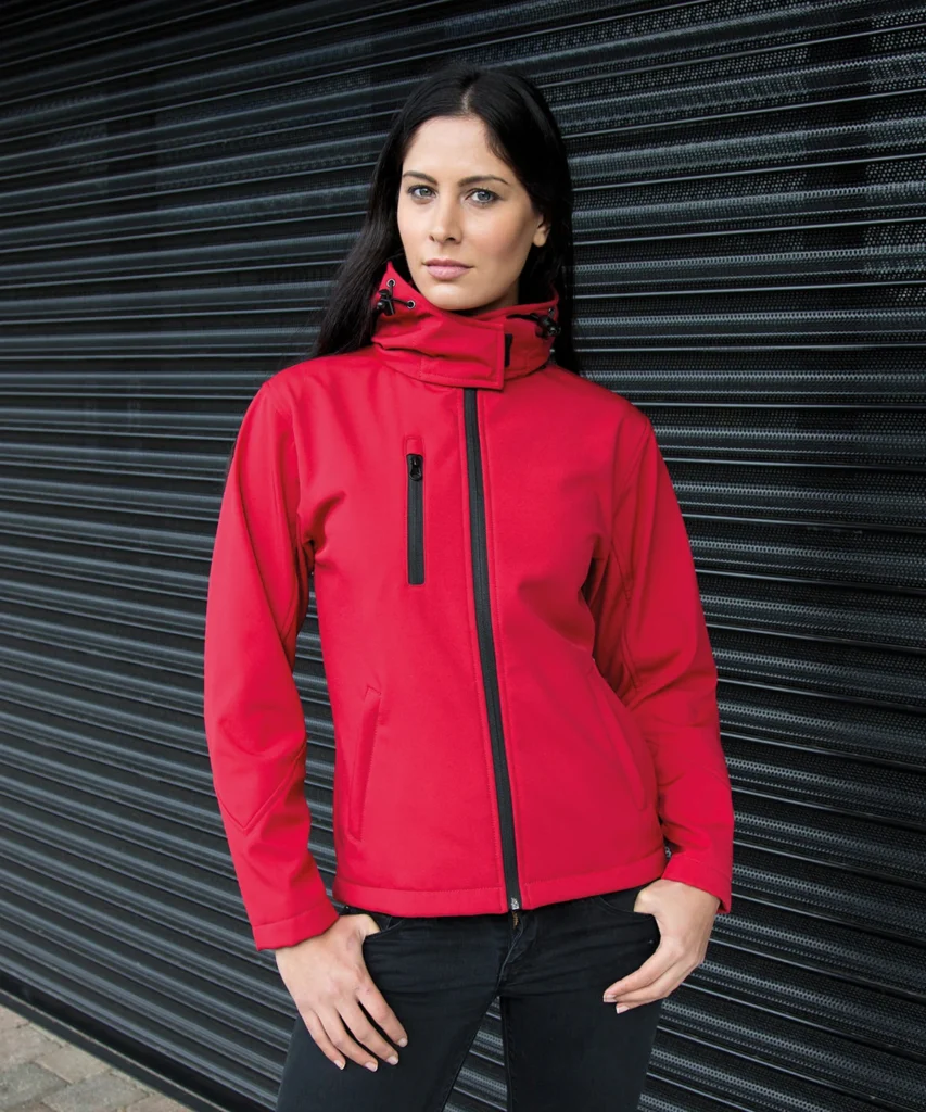 R230F Women's Core TX performance hooded softshell jacket