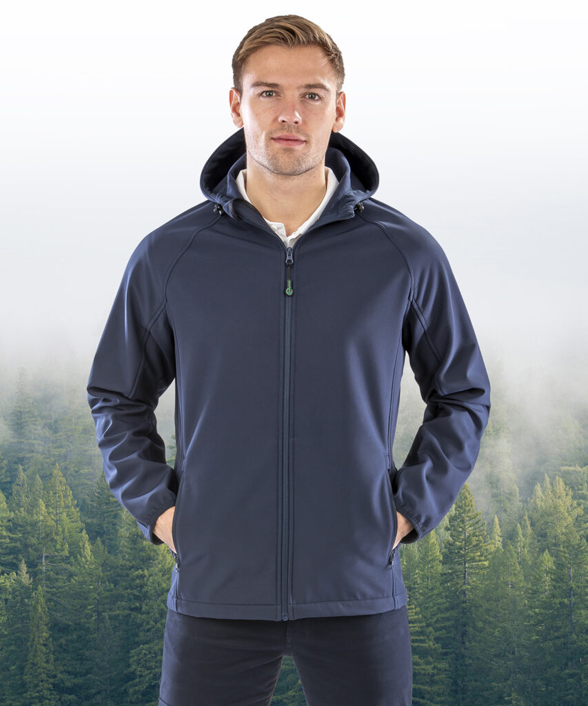 Result Recycled R911M Recycled 3-layer printable hooded softshell