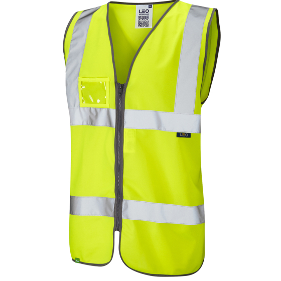 RUMSAM Leo EcoViz Zipped Waistcoat with ID Pocket