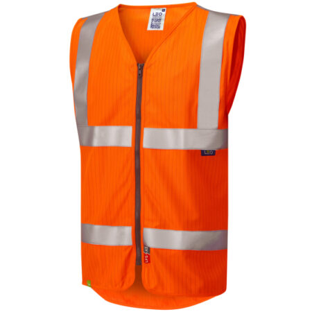 JACOBSTOWE Leo EcoViz LFS/AS Zip Waistcoat (EN 14116 & EN 11