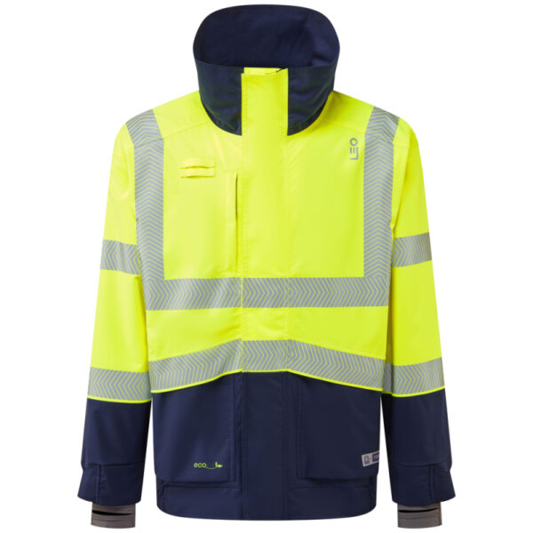 DARTMOOR Leo EcoViz 15K Performance+ Breathable Bomber Jacket J05-Y/NV-LEO-YKK® Interactive main zip