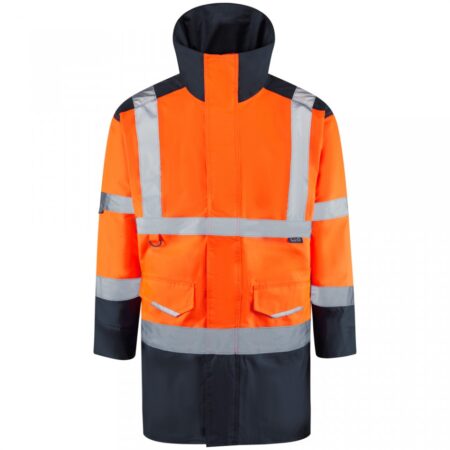 A01-O/NV-LEO Leo EcoViz Tawstock  Baffle Lined Class 3 Anorak - Image 2