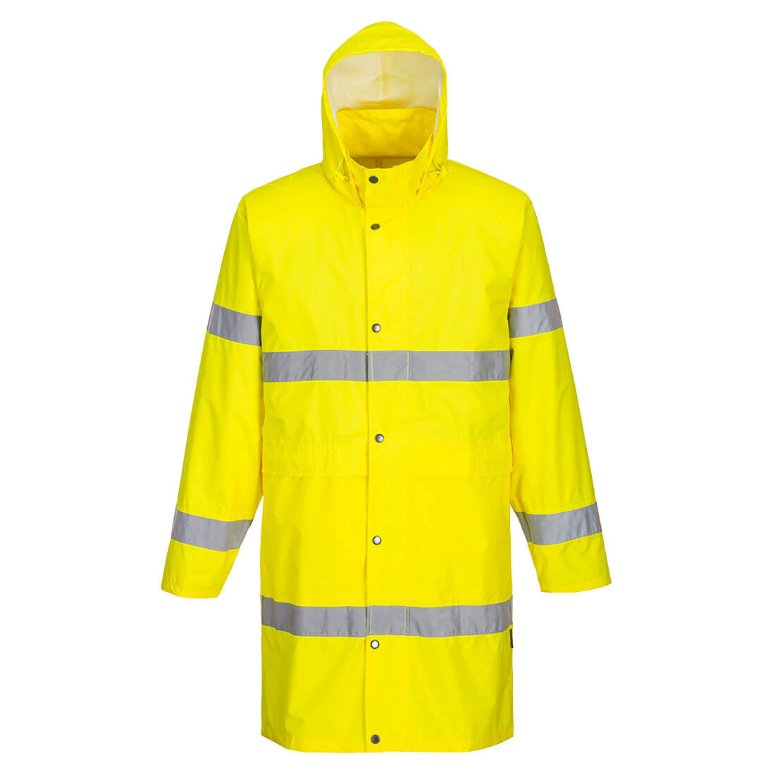 H442 - Hi-Vis Rain Coat 100cm - Image 2