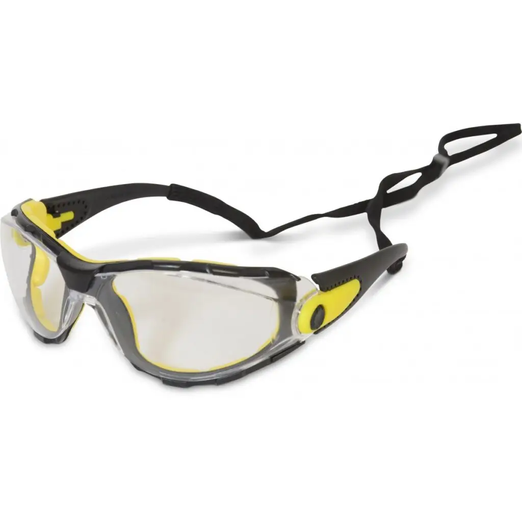 Traega Sulu™-F+-CL - Clear-Corded Safety Glasses with Foam Inserts and Clear Lenses