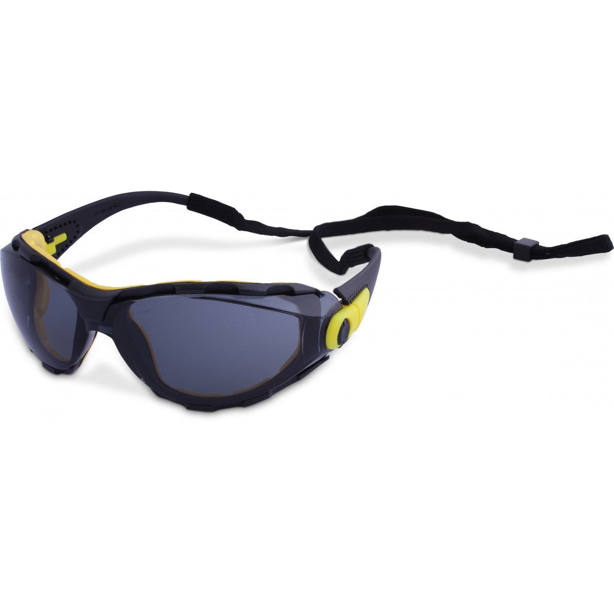 Traega Suluâ„¢-F+-SM - Smoke-Corded Safety Glasses with Foam Inserts and Smoke Lenses