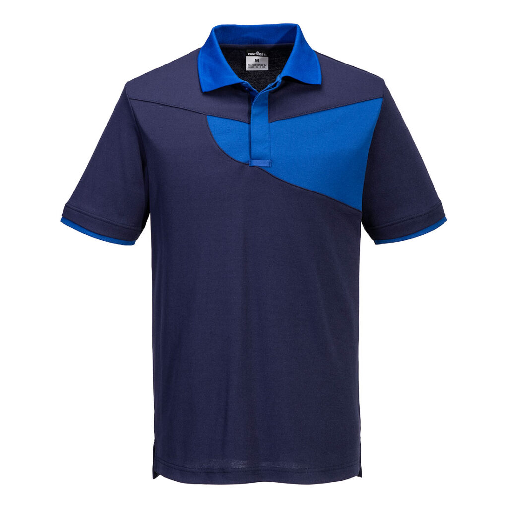 Portwest PW210 - Two Tone Polo Shirt S/S Carton 48 Price £477.60-£9.95 each. Singles £10.95