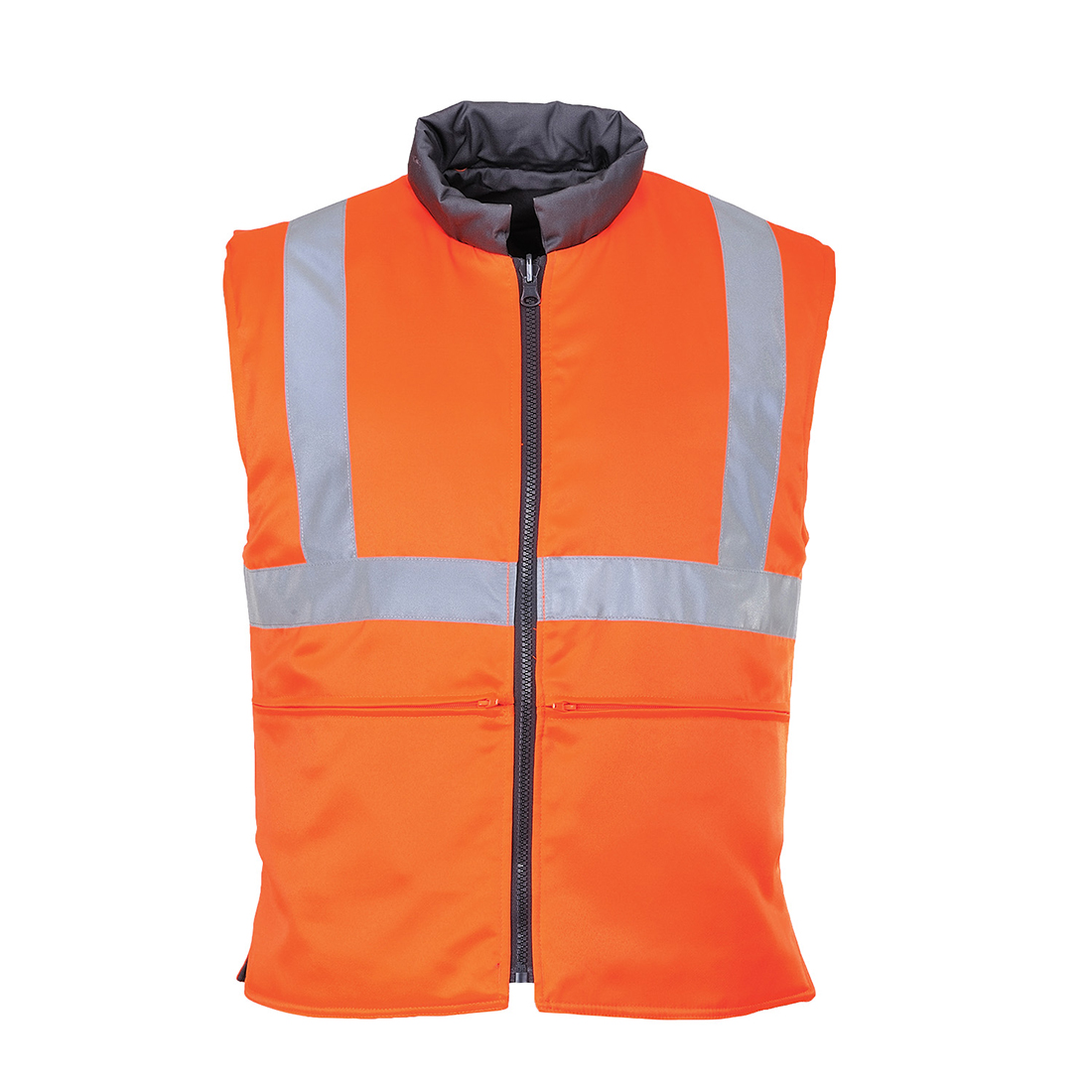 RT44 - Hi-Vis Reversible Bodywarmer Orange - Image 1