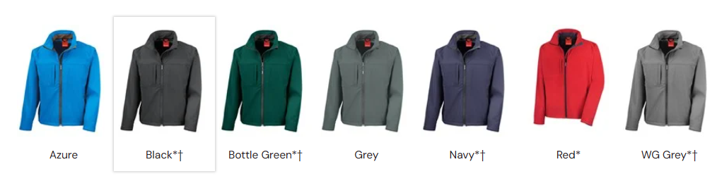Result R121M Classic 320gsm 3-layer softshell jacket