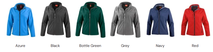 Result R121F Women's classic 320gsm 3-layer softshell jacket