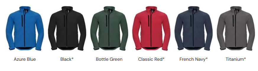 Russell Athletic  0R140M0 3 layer softshell fabric with breathable membrane that has set the standard in the market
