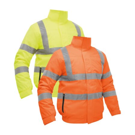 BISLEY UKJ6671T HV WET WEATHER RIPSTOP BOMBER JACKET