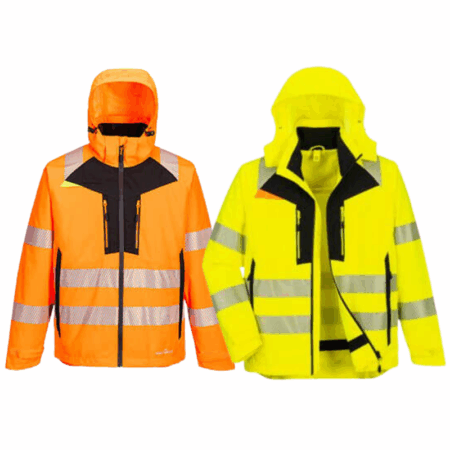 Portwest DX466 - DX4 Hi-Vis 4-in-1 Jacket Orange/Yellow