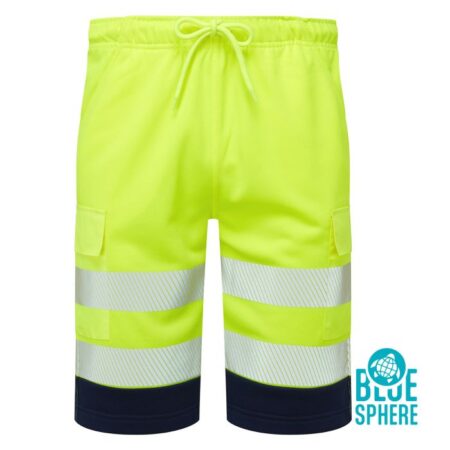 SHV-451C1 Essentials Hi-Vis Eco CottonCool Yellow Shorts