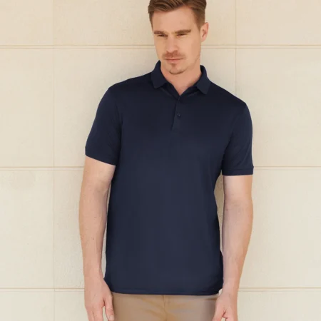 Henbury H460 Stretch polo shirt with wicking finish (slim fit)