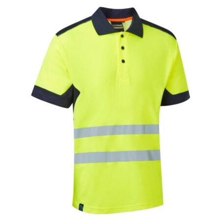 SYH-304C1-7 - Hi-Vis Eco Yellow CottonCool Short Sleeve Polo
