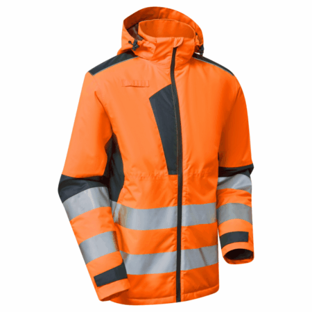 S102O System Hi Vis Eco Thermal Waterproof Orange/Navy Jacket
