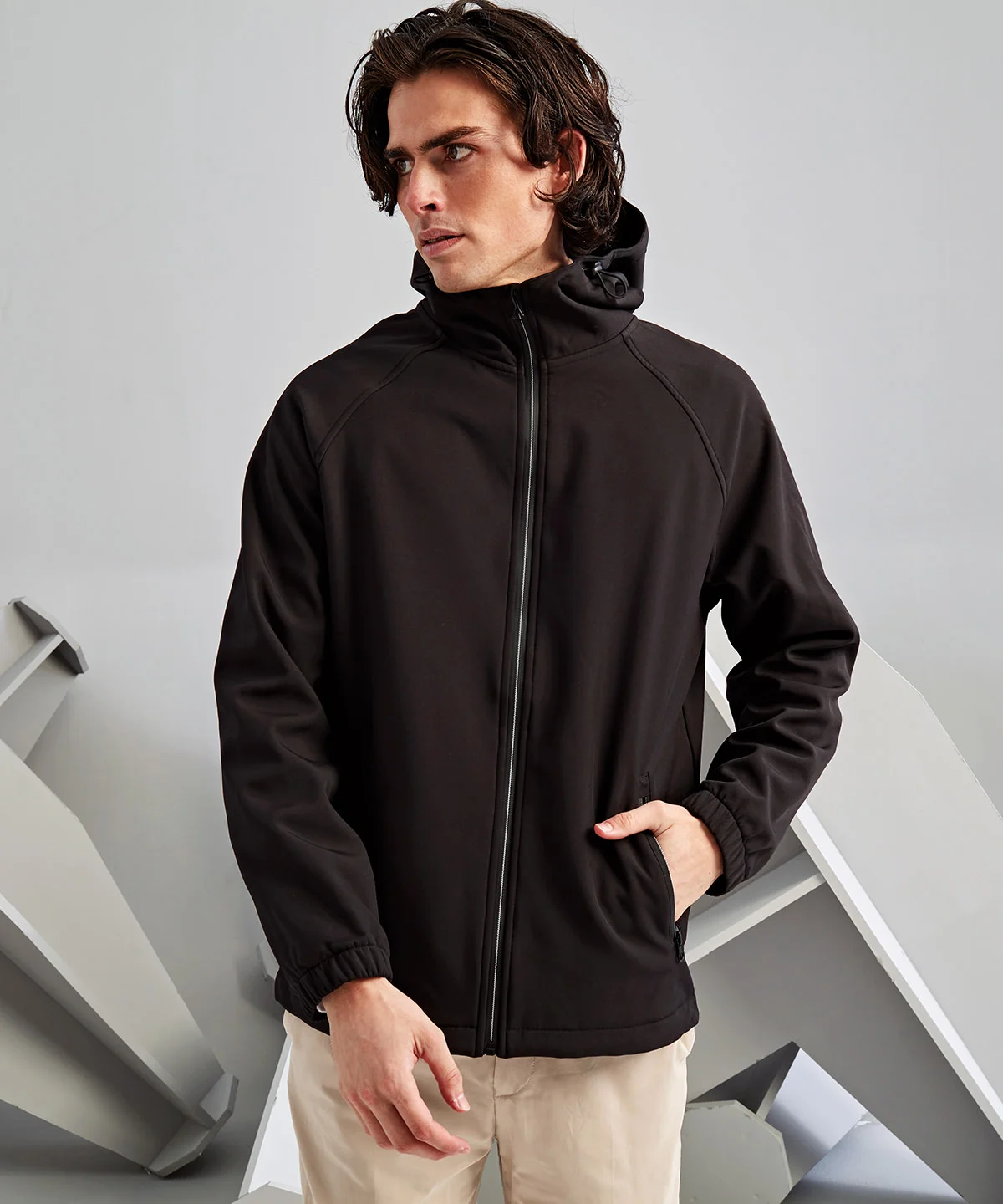 2786 TS009 Hooded 2-layer softshell jacket - Image 1
