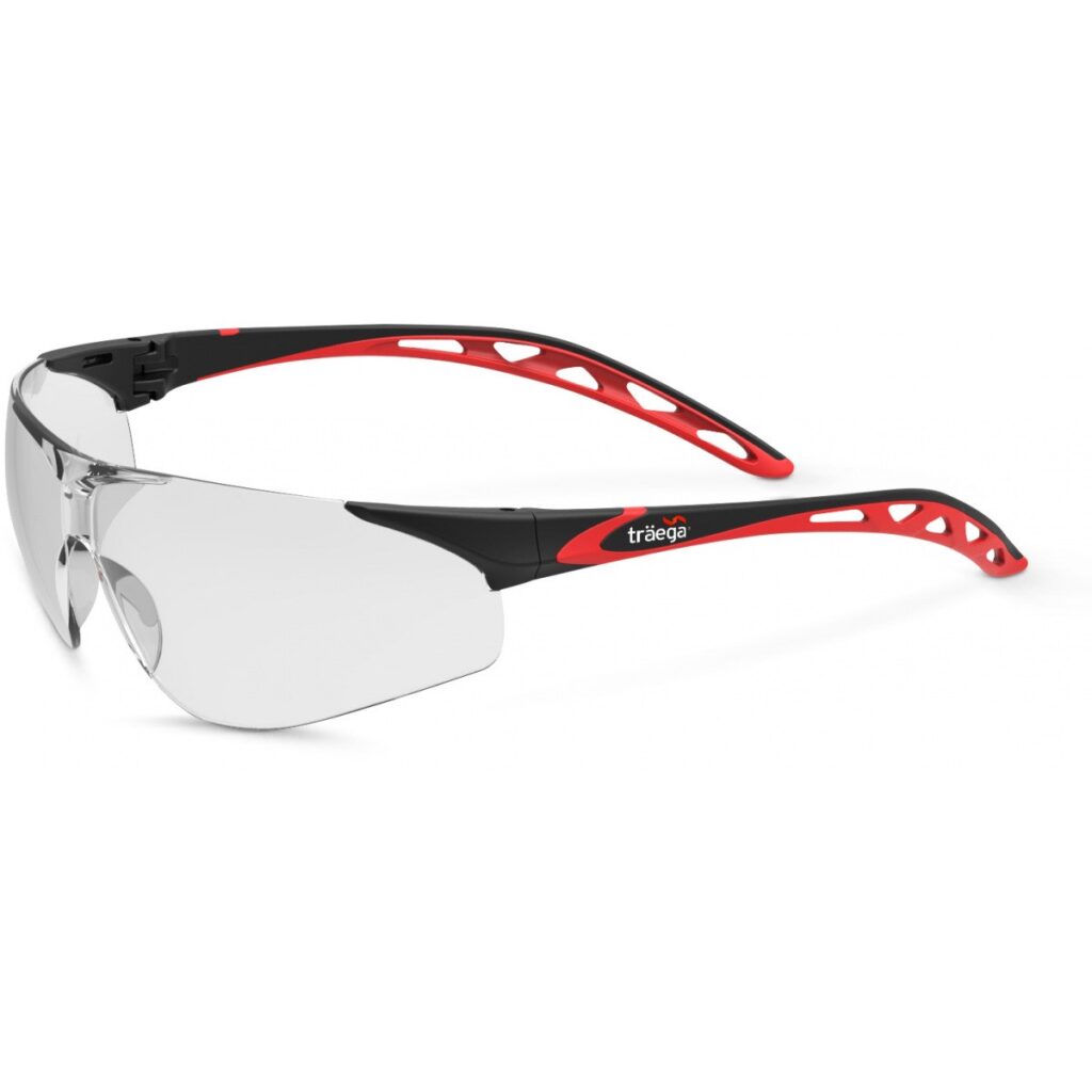 Traega VICO/CL - Clear Lightweight Wraparound Safety Specs with Co-Injected side arms