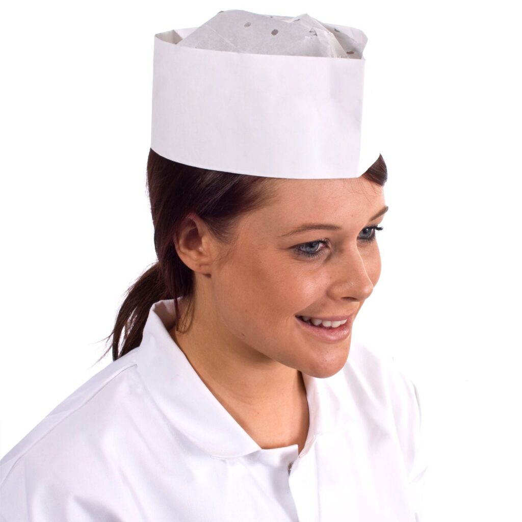 Supertouch Paper Forage Hats White Code 30000