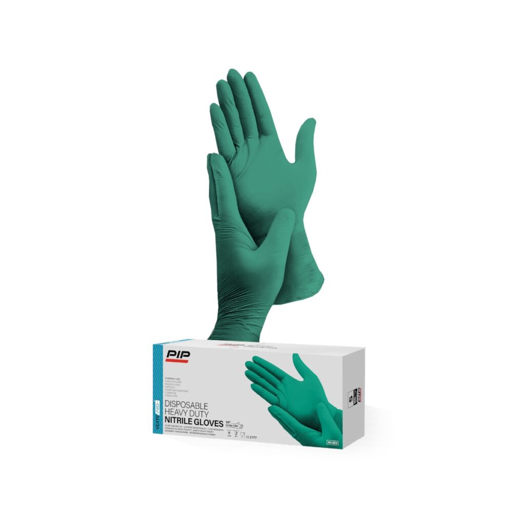DG-VertePro™ XT-Best-in-Class  Heavyweight 5 Mil Green XNBR Disposable Box of 100