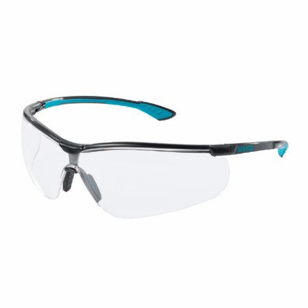 Uvex Sportstyle Blue Frame Safety Glasses Clear 9193376