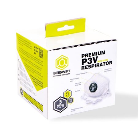 Beeswift Vented P3 Premium Mesh Cup Mask White Item Code: BBMMP3VDNUom: Box of 5