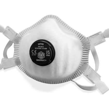 Beeswift Premium P3 Dolomite Valved Mask White Item Code: BBP3VDNUom: Box of 5