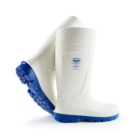 Bekina Steplite Easy Grip Safety Wellingtons S4 White