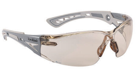 Bolle Rush+ CSP PC lens - PLATINUM hard coat & anti-fog coating - Bi-material PC+TPR dark grey/light grey temples