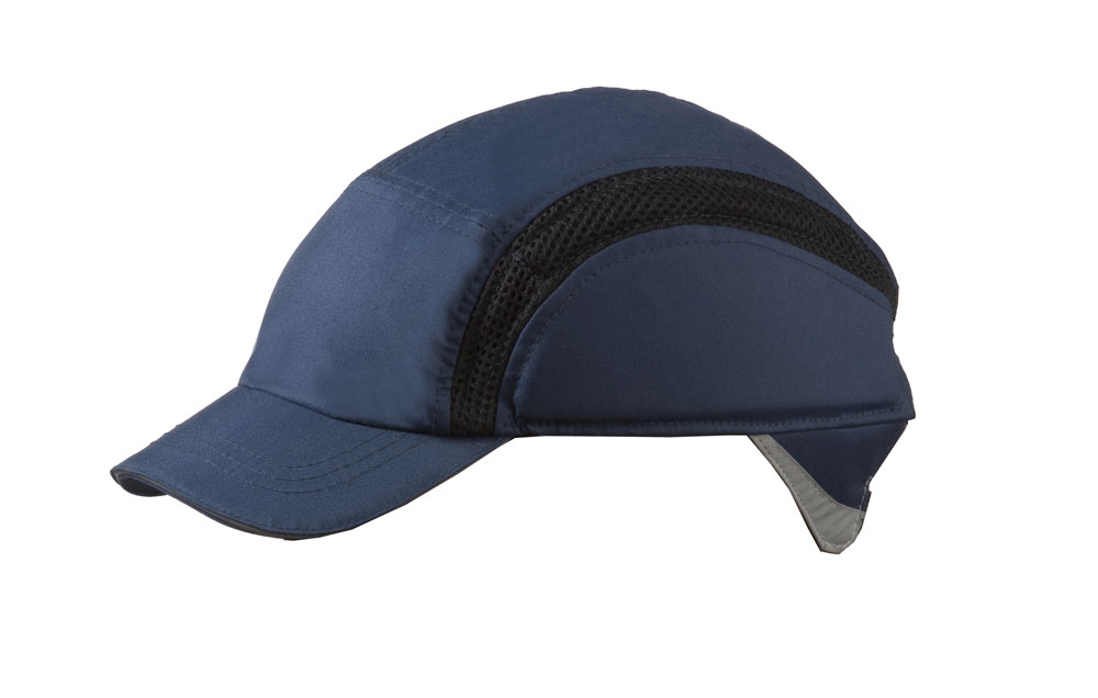 S38NB Centurion Airpro Baseball Bump Cap Navy Blue Reduced peak 50mm