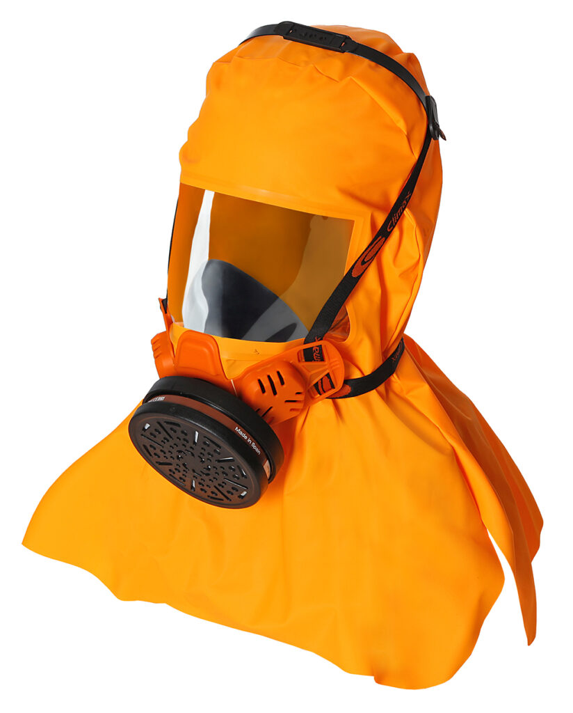 Climax Abekp3 Filtered Evacuation Hood Orange Item Code: CX761 Uom: Each