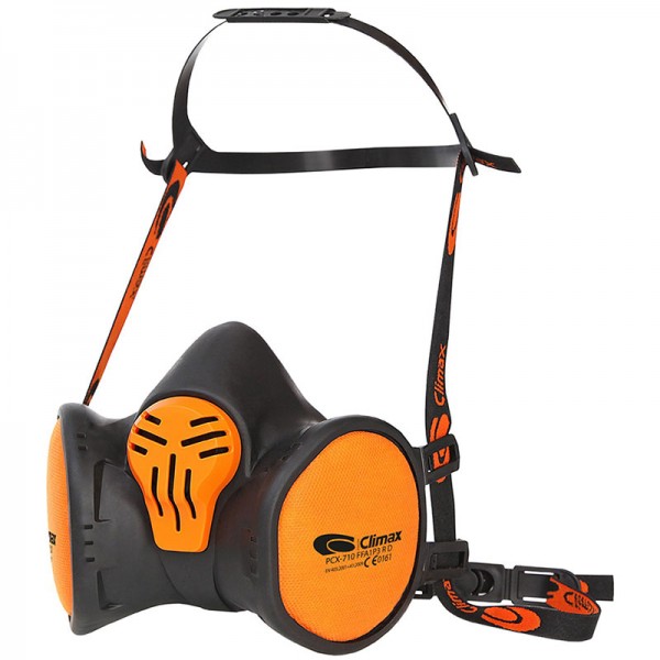 Climax Ffabek1p3 Maintenance Free Half Mask Black/orange Item Code: CXPCX730 Uom: Each
