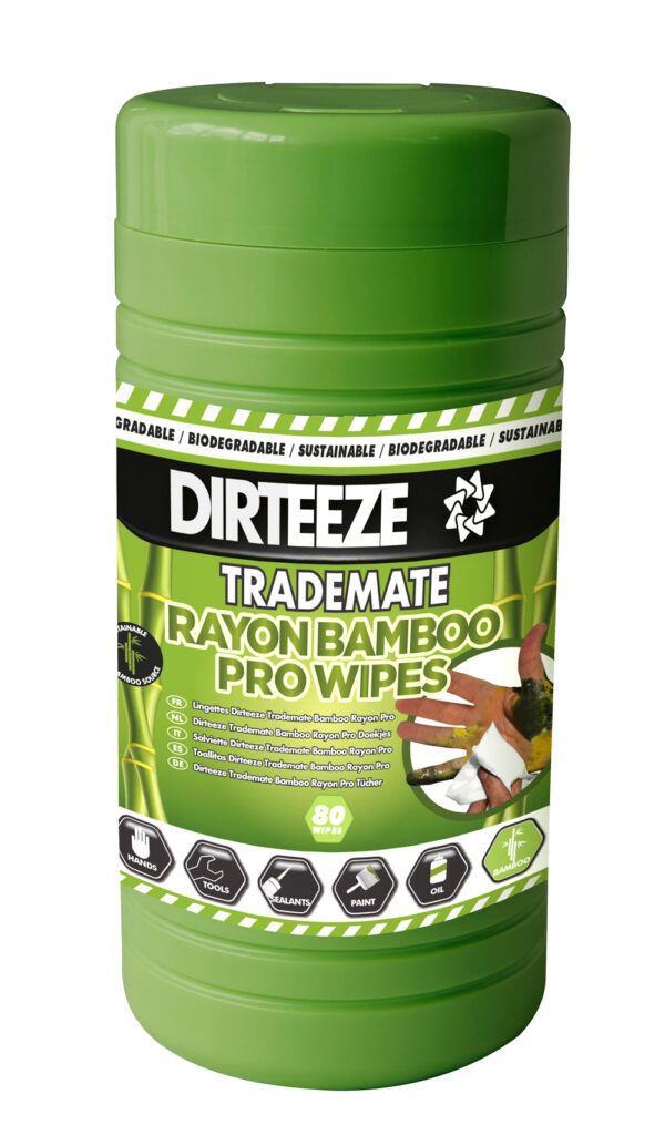 Dirteeze Trademate Rayon Bamboo Pro Wipes Green Item Code: DGBCL80