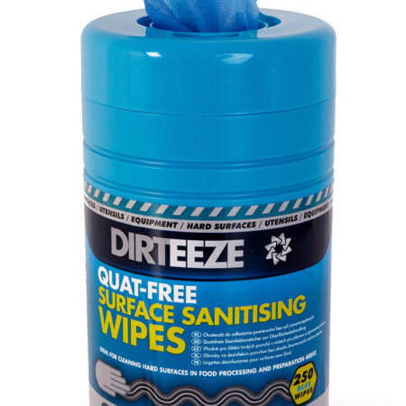 Dirteeze Quat-free Surface Sanitising Wipes Blue Item Code: DZAB250