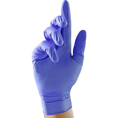 Unigloves Zero Blue Nitrile Disposable Gloves