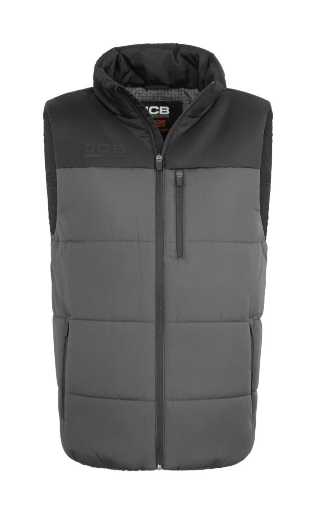 Jcb Workwear Unisex Padded Gilet Grey / Black Item Code: JCB007GYBL Colours: Navy / Black, Grey/Black