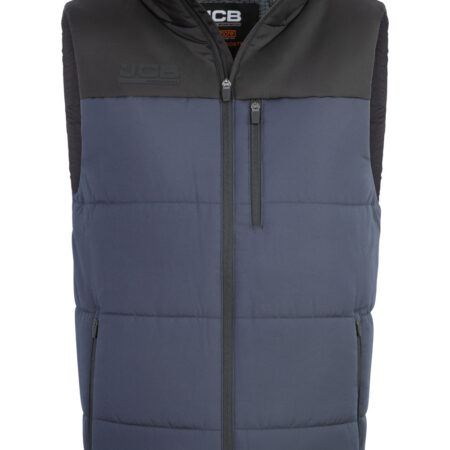 Jcb Workwear Unisex Padded Gilet Grey / Black Item Code: JCB007GYBL Colours: Navy / Black, Grey/Black