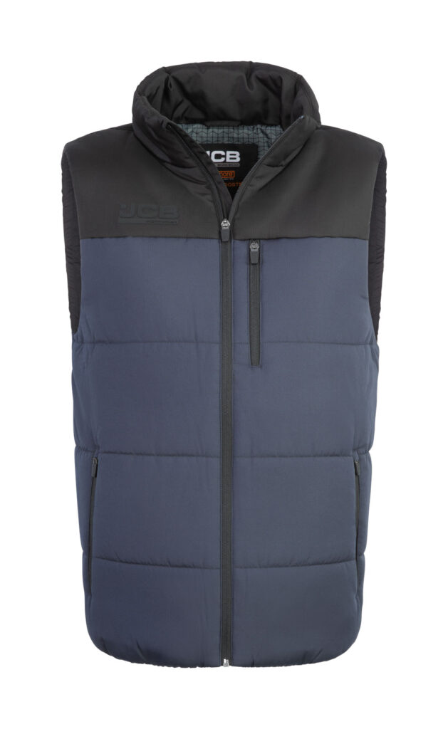 Jcb Workwear Unisex Padded Gilet Grey / Black Item Code: JCB007GYBL Colours: Navy / Black, Grey/Black