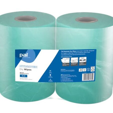Pal® L141230NS Hydrotek Dry Wipes, 400 Sheets per Roll - Pack of 2