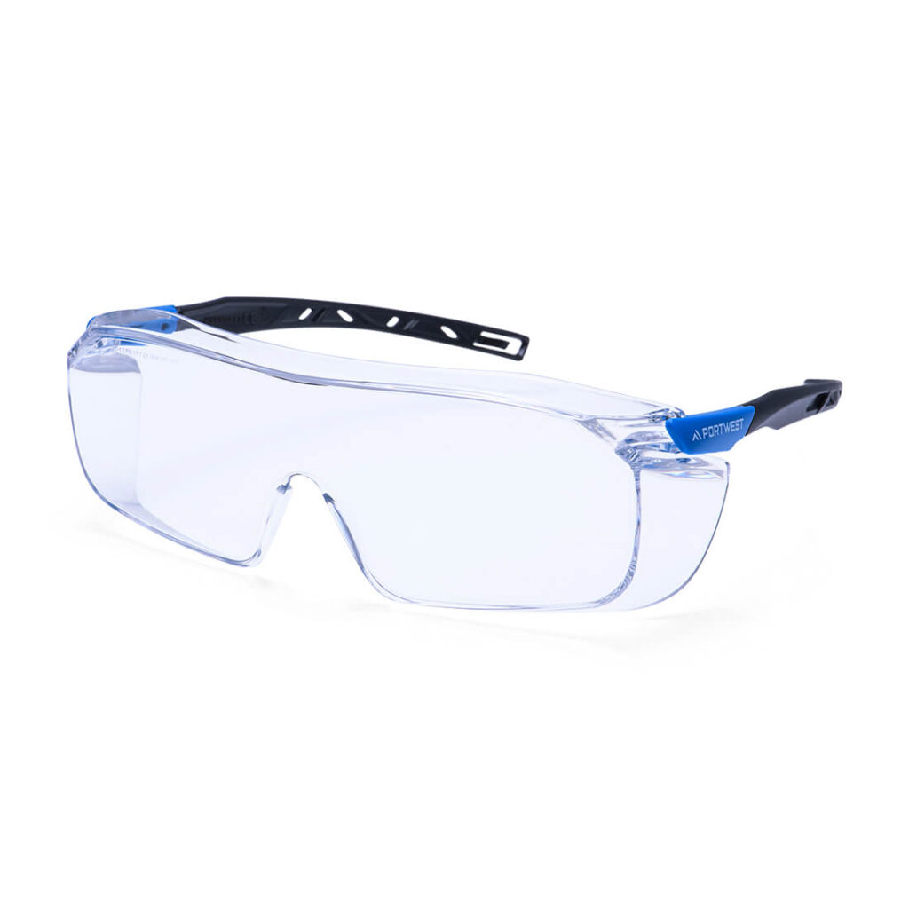 Portwest PS31 - Top OTG over-spectacle Safety Glasses Clear or Smoke