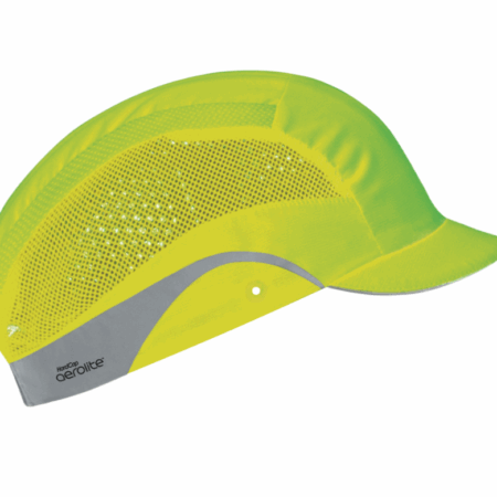AAG000 HardCap Aerolite® Lightweight Bump Cap - 2.5cm Peak - High Visibility Yellow AAG000-001-500