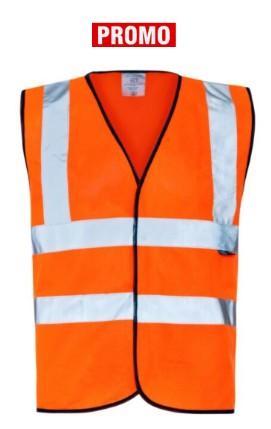 Promo Orange Hi Vis Vest ISO 20471